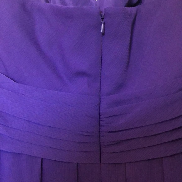 ❗️SALE ❗️ Purple Chiffon Bridesmaid Mini Dress - Picture 7 of 10